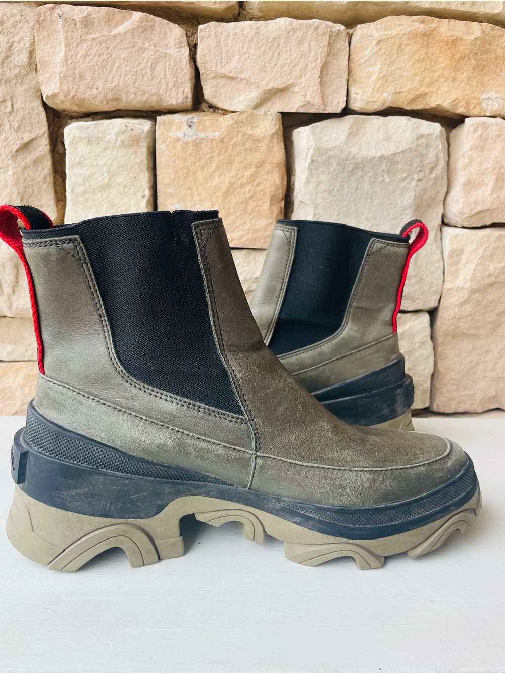 Sorel Brex Chelsea Boot Green - Picture 4 of 9